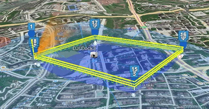 Rute penerbangan geometris